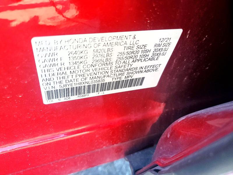 Продаж на аукціоні авто 2022 Acura Mdx, vin: 5J8YE1H8XNL035835, номер лоту: 50264786