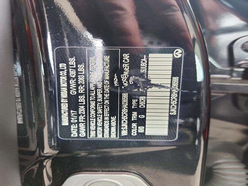 Aukcja sprzedaży 2017 Infiniti Qx30, vin: SJKCH5CR8HA036566, numer aukcji: 51597126