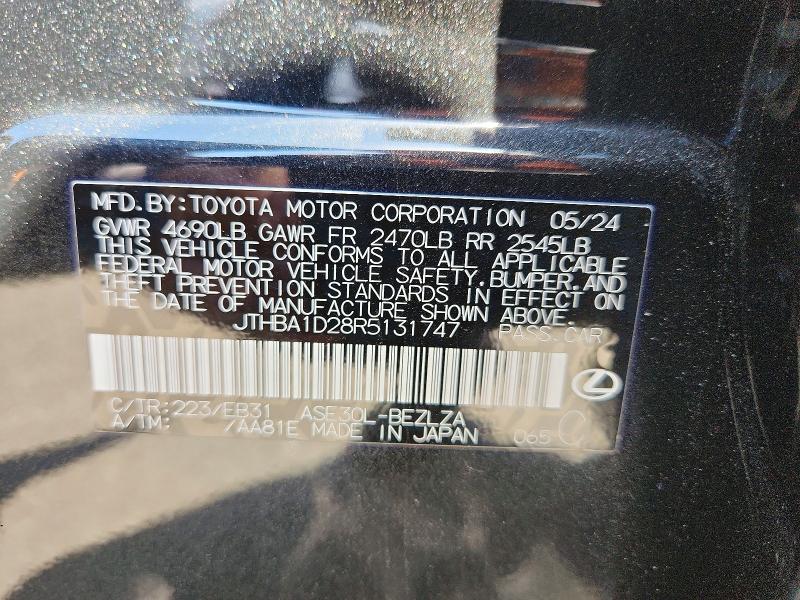 Продажа на аукционе авто 2024 Lexus Is 300, vin: JTHBA1D28R5131747, номер лота: 49081276