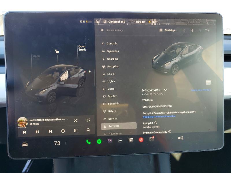 50120836 :رقم المزاد ، 7SAYGDED6SF231266 vin ، 2025 Tesla Model Y مزاد بيع