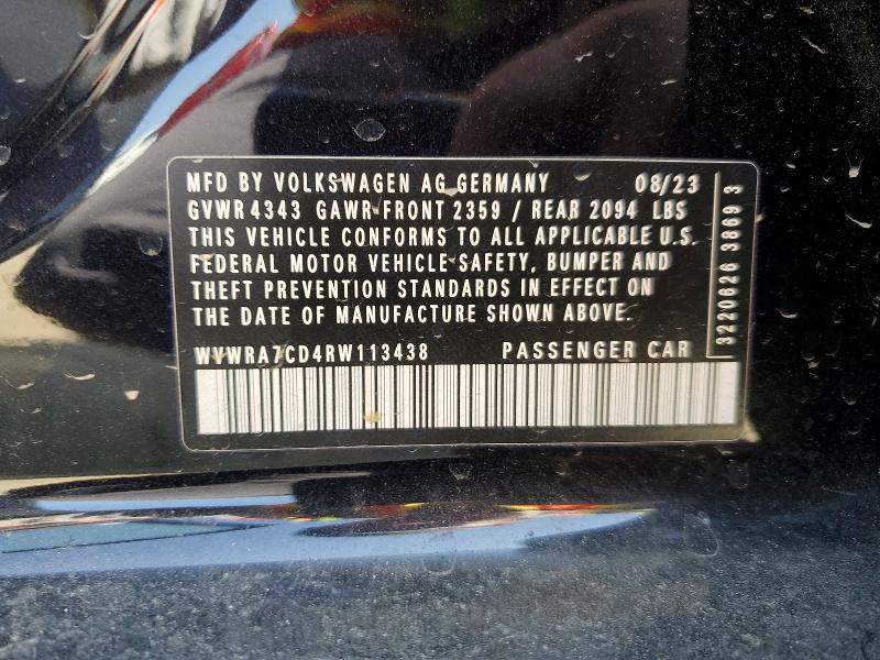 Aukcja sprzedaży 2024 Volkswagen Gti, vin: WVWRA7CD4RW113438, numer aukcji: 52176206