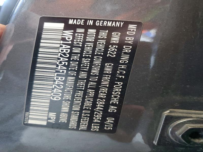 Продаж на аукціоні авто 2015 Porsche Macan, vin: WP1AB2A54FLB42409, номер лоту: 48532056