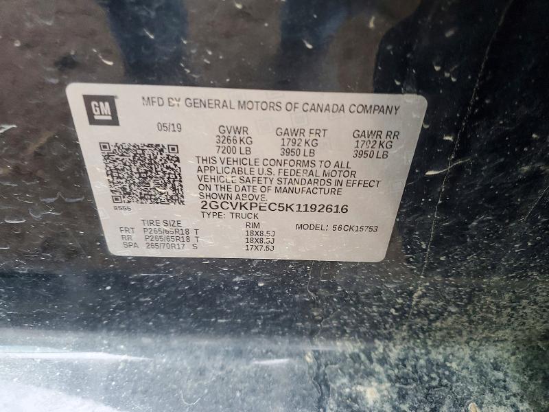 Продажа на аукционе авто 2019 Chevrolet Silverado Ld, vin: 2GCVKPEC5K1192616, номер лота: 49623696