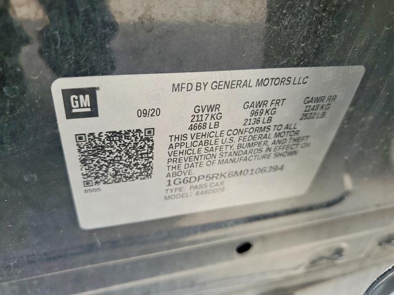 Продажа на аукционе авто 2021 Cadillac Ct5, vin: 1G6DP5RK6M0106394, номер лота: 51858676