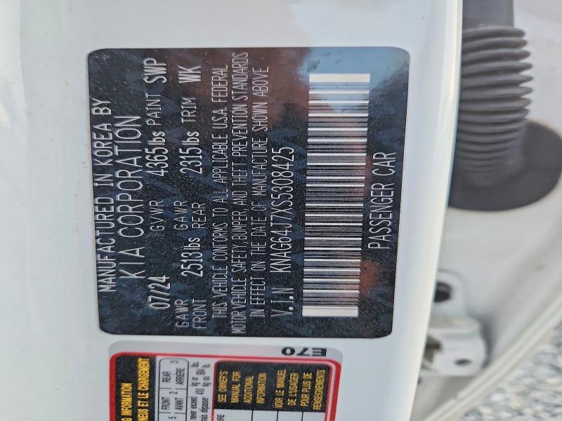 Auction sale of the 2025 Kia K5, vin: KNAG64J7XS5308425, lot number: 48626426