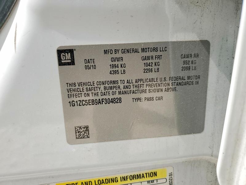 Продаж на аукціоні авто 2010 Chevrolet Malibu 4d 1lt, vin: 1G1ZC5EB9AF304828, номер лоту: 50755676