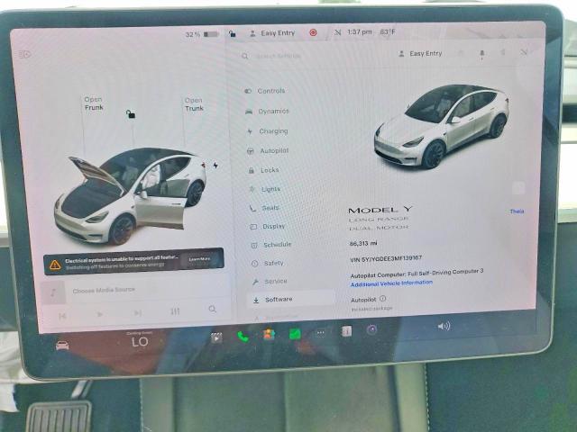 Продажа на аукционе авто 2021 Tesla Model Y, vin: 5YJYGDEE3MF139167, номер лота: 49248556