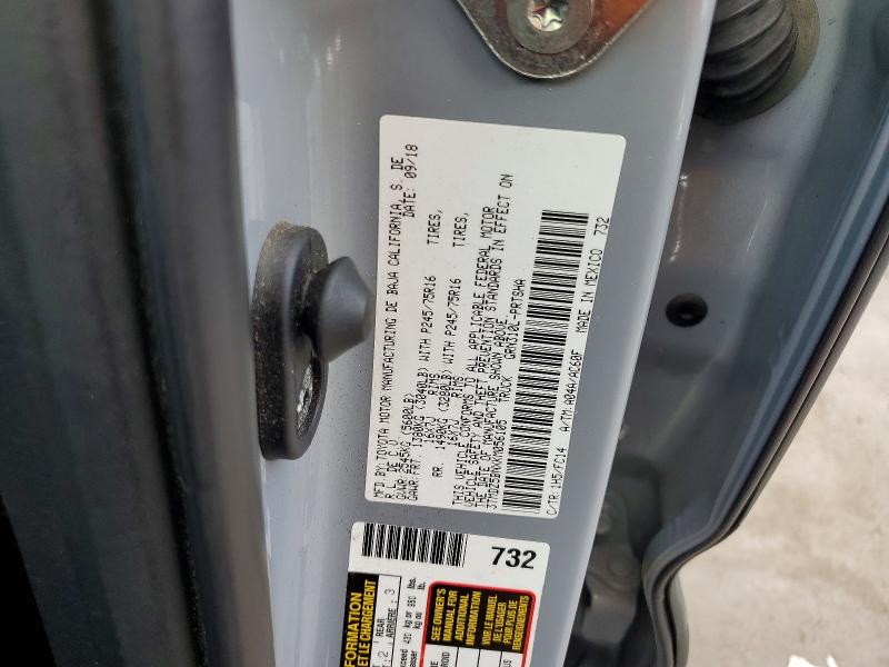 48836496 :رقم المزاد ، 3TMDZ5BNXKM056105 vin ، 2019 Toyota Tacoma مزاد بيع
