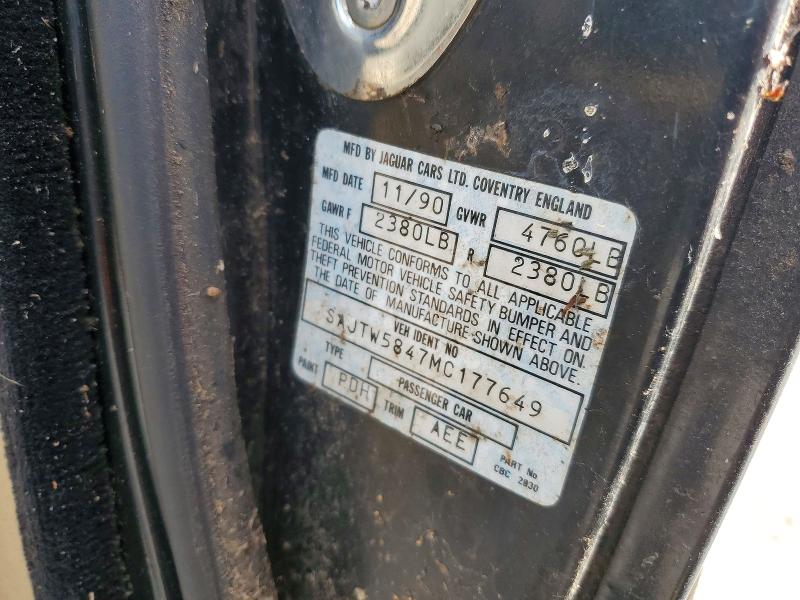 Продажа на аукционе авто 1991 Jaguar Xjs, vin: SAJTW5847MC177649, номер лота: 48754886
