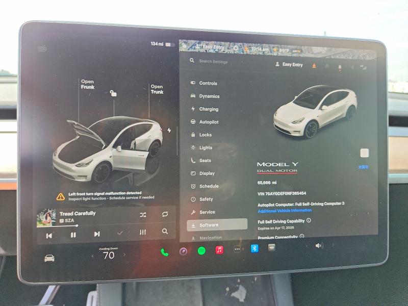Aukcja sprzedaży 2022 Tesla Model Y, vin: 7SAYGDEF0NF365454, numer aukcji: 49045516