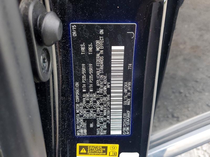 Aukcja sprzedaży 2015 Lexus Rx 350, vin: JTJBK1BA1F2483894, numer aukcji: 48900806