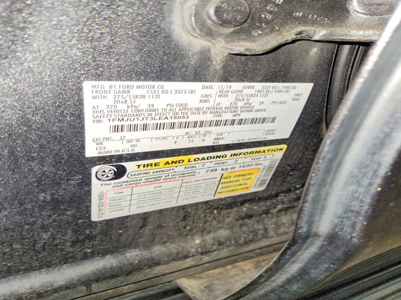 48894546 :رقم المزاد ، 1FMJU1JT3LEA15053 vin ، 2020 Ford Expedition مزاد بيع