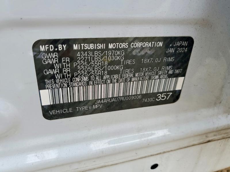 Aukcja sprzedaży 2024 Mitsubishi Outlander Sport, vin: JA4ARUAU7RU009006, numer aukcji: 51699026