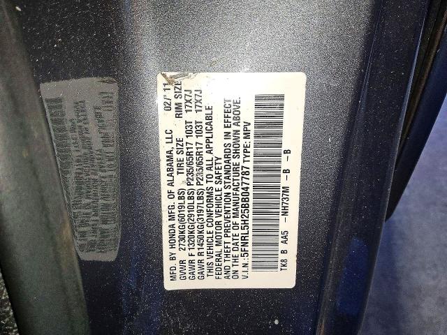 Продажа на аукционе авто 2011 Honda Odyssey, vin: 5FNRL5H25BB047787, номер лота: 51684246