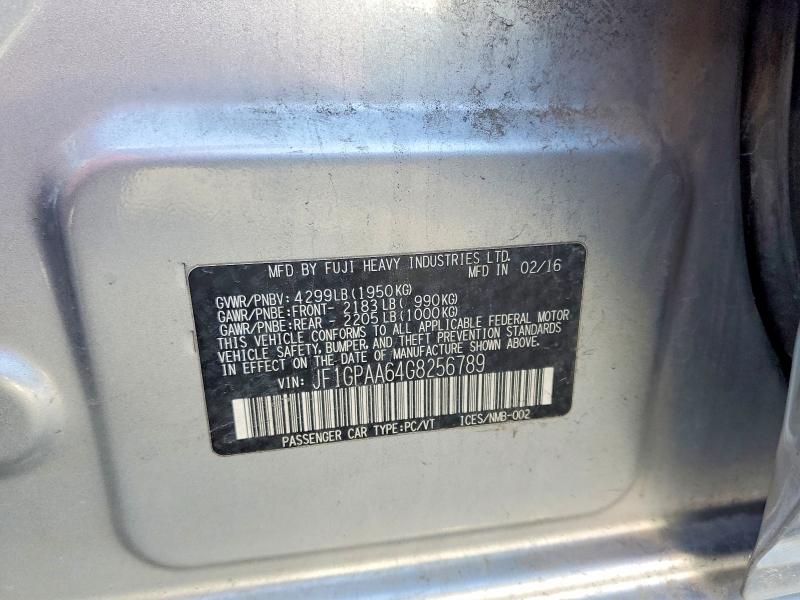 Продажа на аукционе авто 2016 Subaru Impreza, vin: JF1GPAA64G8256789, номер лота: 50340676