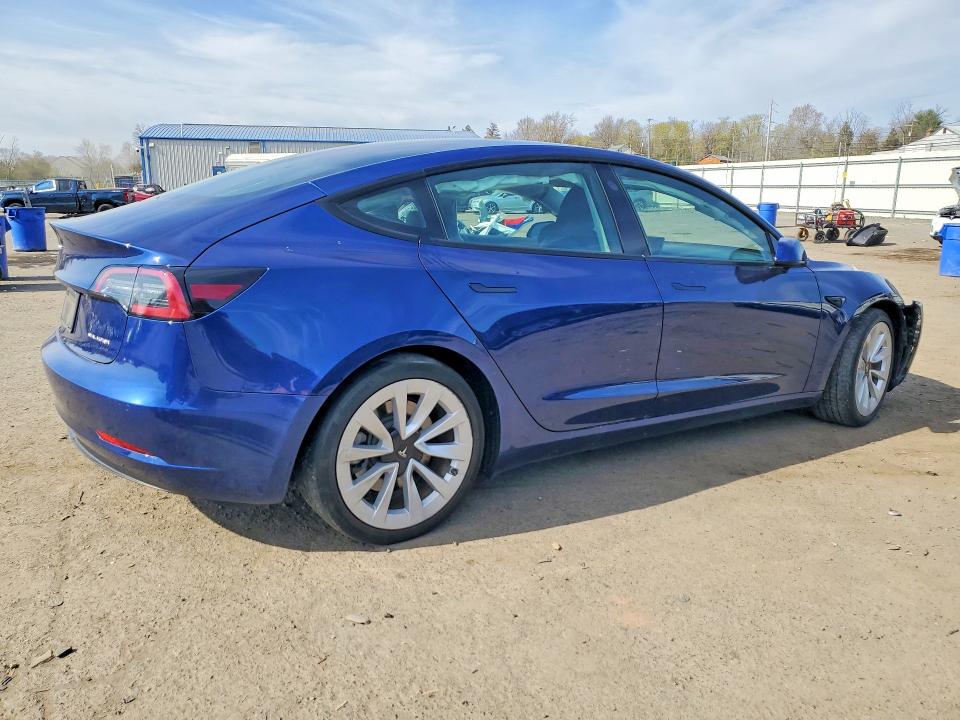 49724946 :رقم المزاد ، 5YJ3E1EB2NF278728 vin ، 2022 Tesla Model 3 مزاد بيع