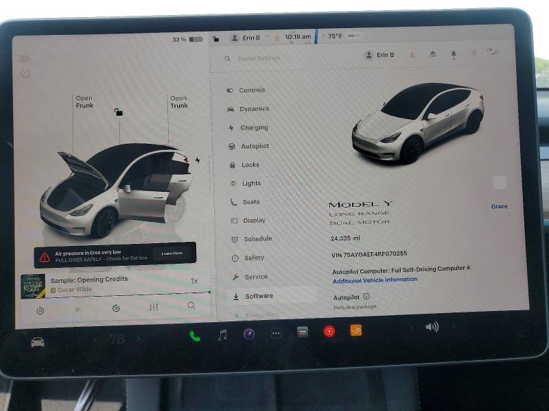 Aukcja sprzedaży 2024 Tesla Model Y, vin: 7SAYGAEE4RF070255, numer aukcji: 49475006