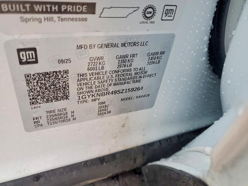 Aukcja sprzedaży 2025 Cadillac Xt5, vin: 1GYKNBR49SZ159264, numer aukcji: 78618345