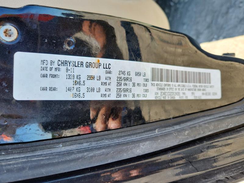2012 Chrysler Town & Country მანქანა იყიდება აუქციონზე, vin: 2C4RC1CG2CR124391, აუქციონის ნომერი: 50651326