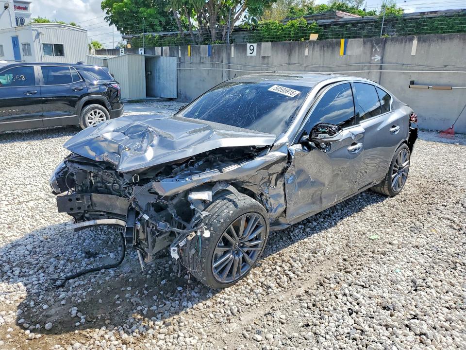 50595916 :رقم المزاد ، JN1EV7AP4JM352829 vin ، 2018 Infiniti Q50 مزاد بيع