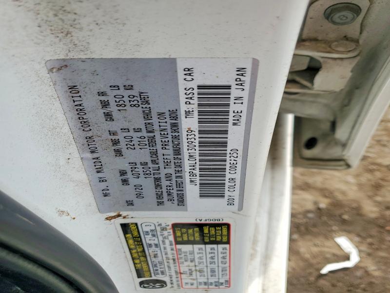 Продажа на аукционе авто 2021 Mazda 3, vin: JM1BPAAL0M1309339, номер лота: 51493496