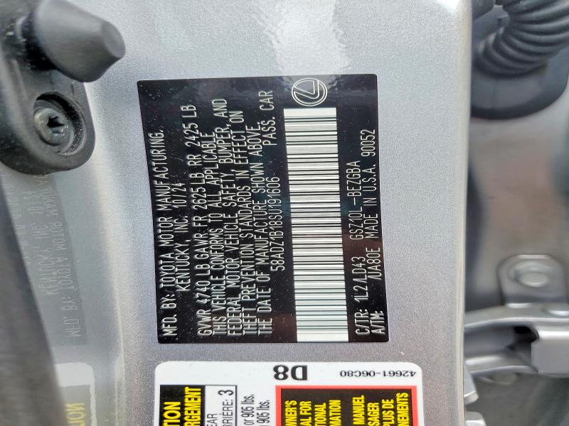 Продажа на аукционе авто 2021 Lexus Es 350, vin: 58ADZ1B18SU191606, номер лота: 48579676