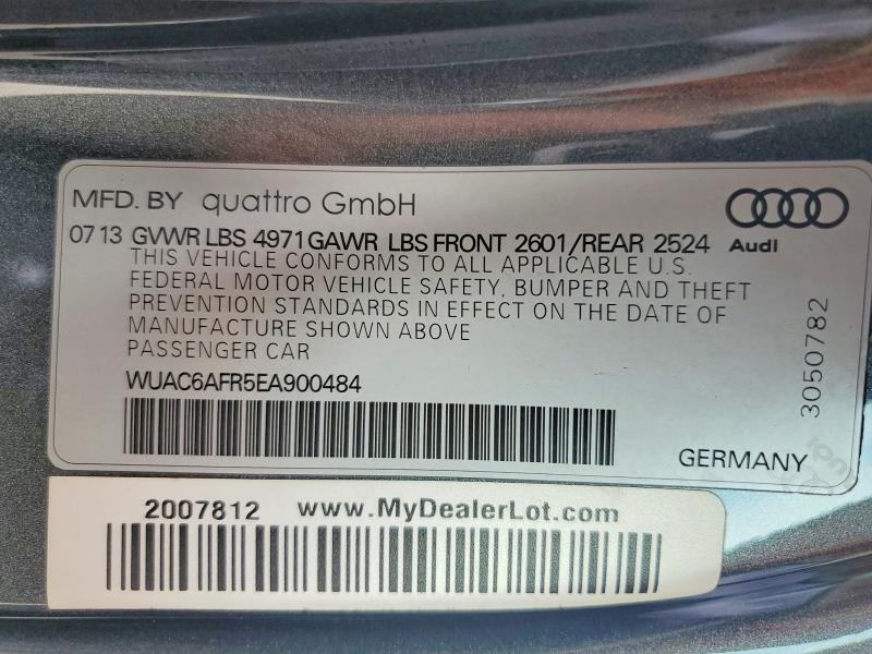 Aukcja sprzedaży 2014 Audi Rs5, vin: WUAC6AFR5EA900484, numer aukcji: 48444986