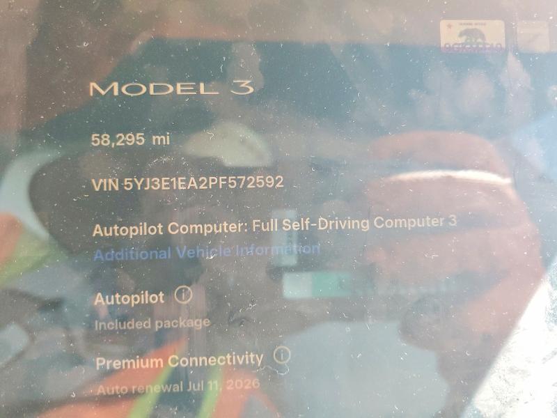 Продажа на аукционе авто 2023 Tesla Model 3, vin: 5YJ3E1EA2PF572592, номер лота: 50860806