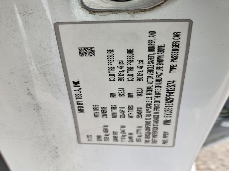 Aukcja sprzedaży 2023 Tesla Model 3, vin: 5YJ3E1EA2PF412874, numer aukcji: 51497376
