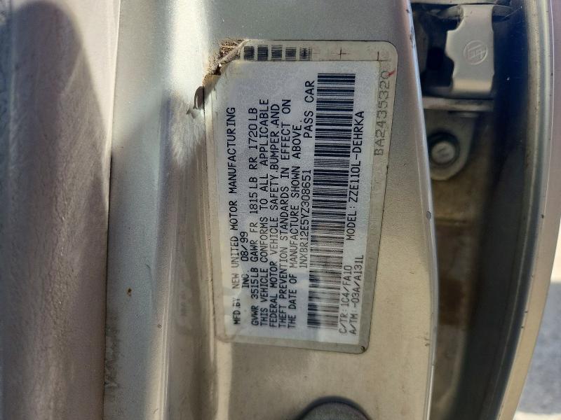 Продаж на аукціоні авто 2000 Toyota Corolla, vin: 1NXBR12E5YZ308651, номер лоту: 51485736