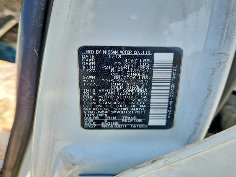 Продажа на аукционе авто 2013 Nissan Juke, vin: JN8AF5MV0DT217871, номер лота: 45800606