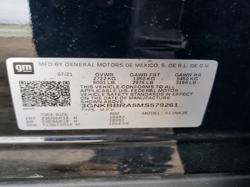 Продажа на аукционе авто 2021 Chevrolet Blazer, vin: 3GNKBBRA5MS579261, номер лота: 51487626
