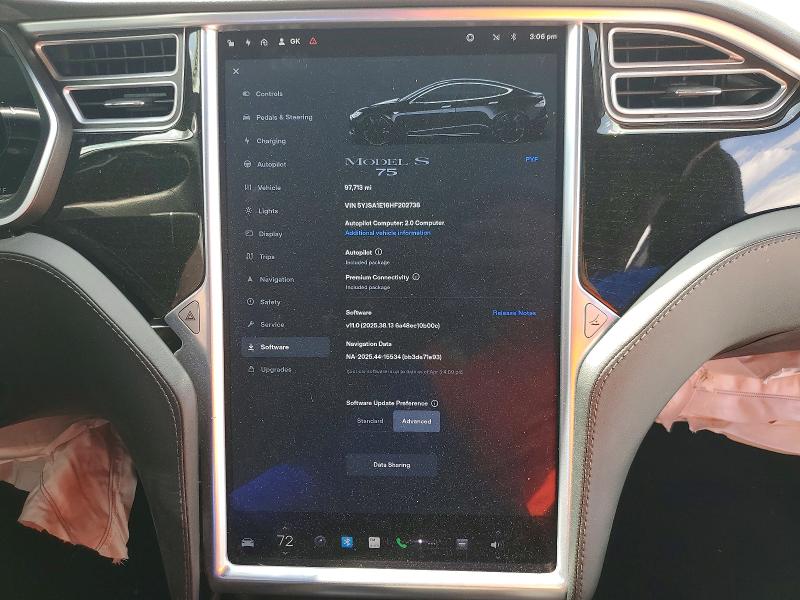 Aukcja sprzedaży 2017 Tesla Model S, vin: 5YJSA1E16HF202738, numer aukcji: 49188066