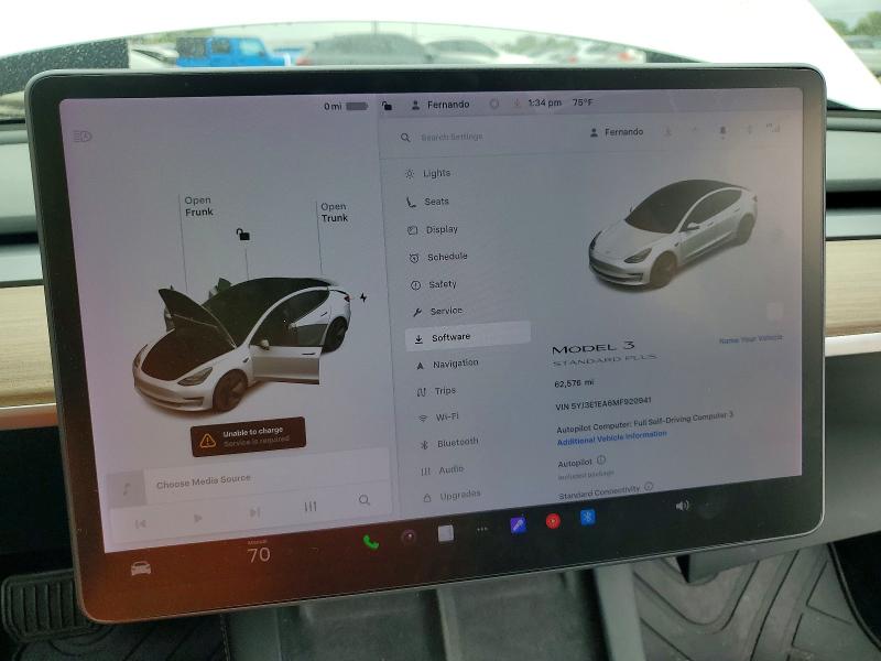 2021 Tesla Model 3 მანქანა იყიდება აუქციონზე, vin: 5YJ3E1EA6MF920941, აუქციონის ნომერი: 49571626