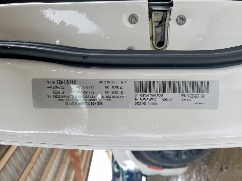 2017 Dodge Charger მანქანა იყიდება აუქციონზე, vin: 2C3CDXCT0HH620245, აუქციონის ნომერი: 50832046