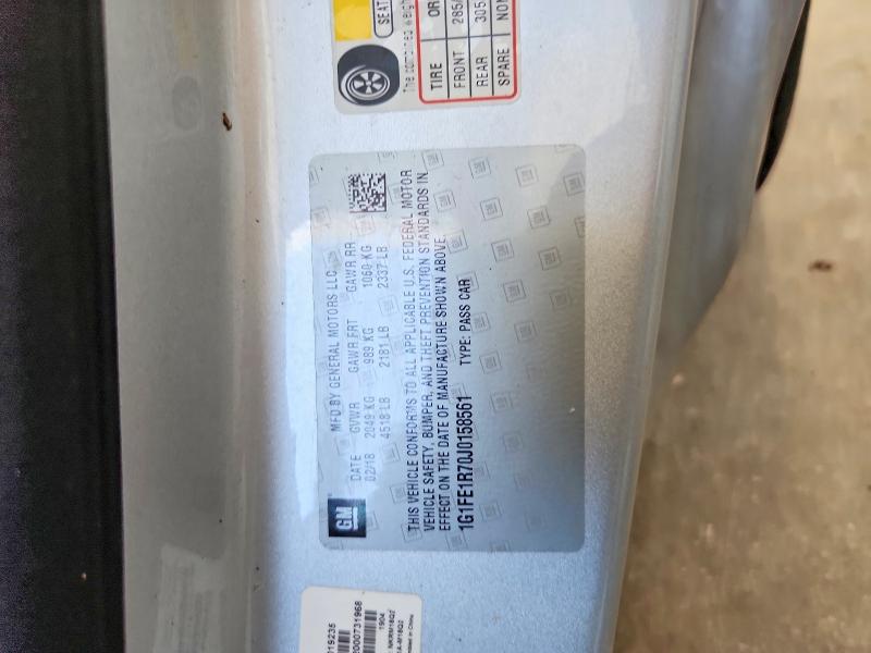 49672346 :رقم المزاد ، 1G1FE1R70J0158561 vin ، 2018 Chevrolet Camaro مزاد بيع