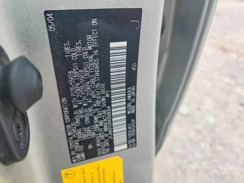 Aukcja sprzedaży 2004 Lexus Rx, vin: JTJHA31U440068064, numer aukcji: 50179896