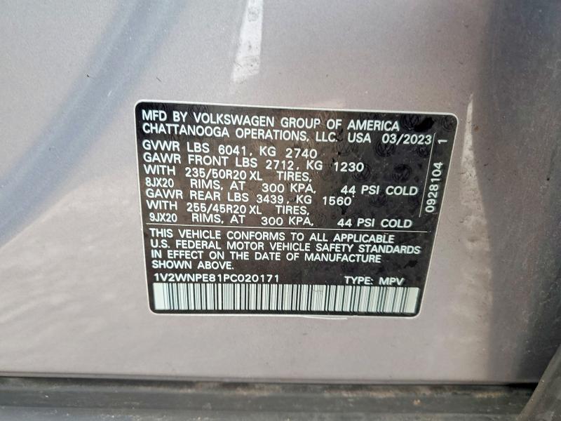 Продажа на аукционе авто 2023 Volkswagen Id.4, vin: 1V2WNPE81PC020171, номер лота: 48799796