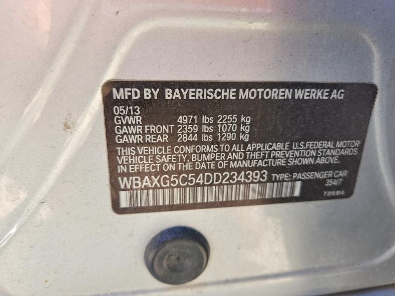 Aukcja sprzedaży 2013 Bmw 528, vin: WBAXG5C54DD234393, numer aukcji: 51027706