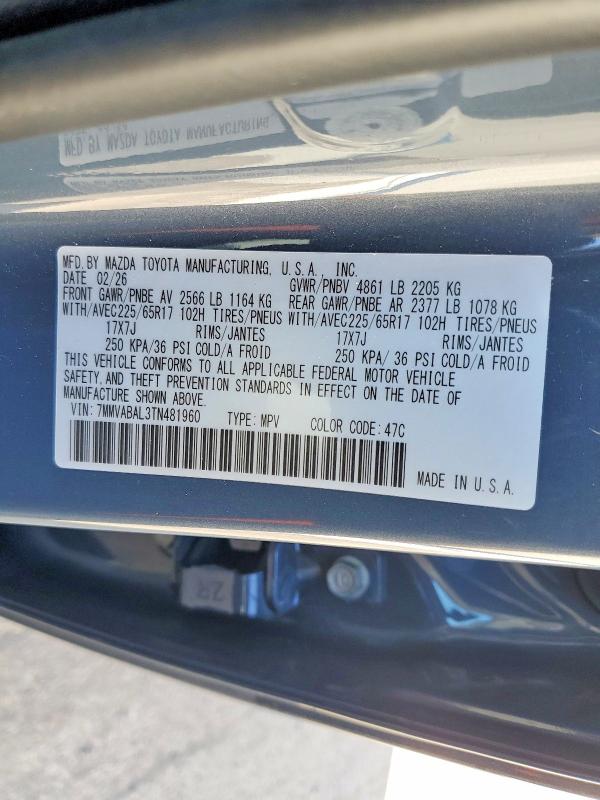 Продажа на аукционе авто 2026 Mazda Cx-50, vin: 7MMVABAL3TN481960, номер лота: 49380736
