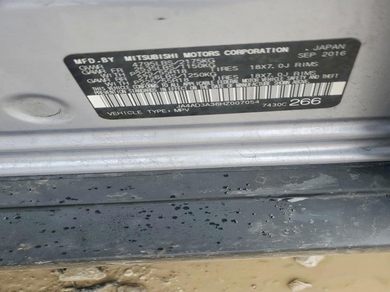 Aukcja sprzedaży 2017 Mitsubishi Outlander, vin: JA4AD3A36HZ007054, numer aukcji: 50928556
