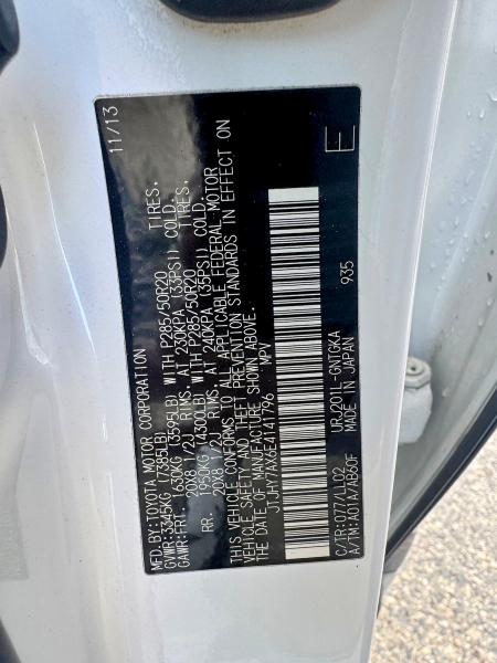 Aukcja sprzedaży 2014 Lexus Lx, vin: JTJHY7AX6E4141796, numer aukcji: 51071926