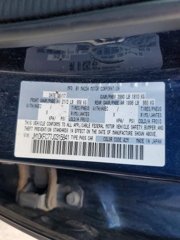 49622216 :رقم المزاد ، JM1DKFC77J0315841 vin ، 2018 Mazda Cx-3 مزاد بيع