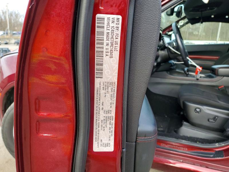 2024 Dodge Durango მანქანა იყიდება აუქციონზე, vin: 1C4SDHCT0RC143415, აუქციონის ნომერი: 49441286