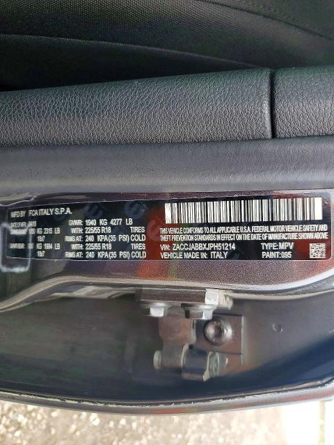 51714806 :رقم المزاد ، ZACCJABBXJPH51214 vin ، 2018 Jeep Renegade مزاد بيع