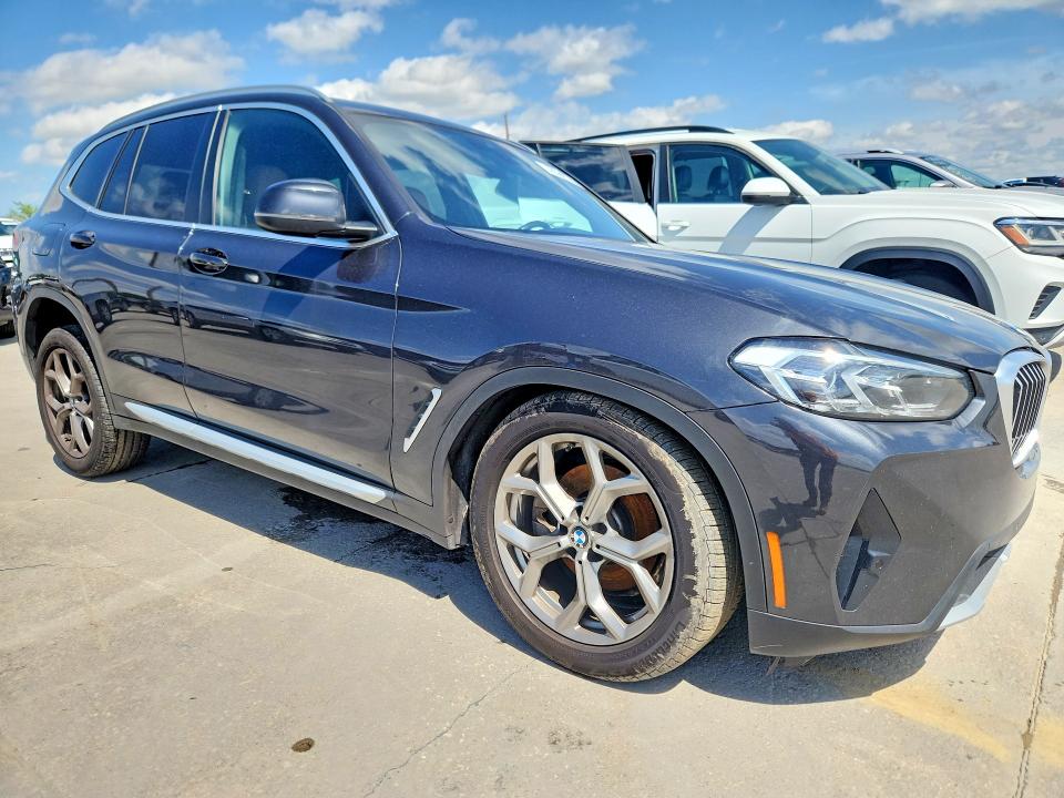 2022 Bmw X3 მანქანა იყიდება აუქციონზე, vin: 5UX43DP02N9L59731, აუქციონის ნომერი: 48563126