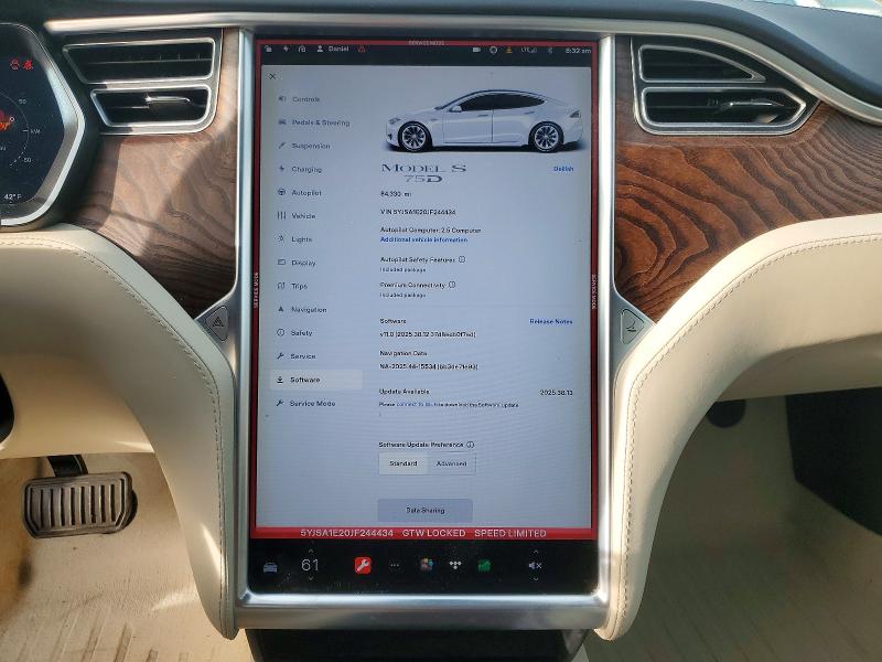 Aukcja sprzedaży 2018 Tesla Model S, vin: 5YJSA1E20JF244434, numer aukcji: 48686346