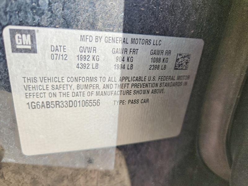 Продажа на аукционе авто 2013 Cadillac Ats, vin: 1G6AB5R33D0106556, номер лота: 48858696