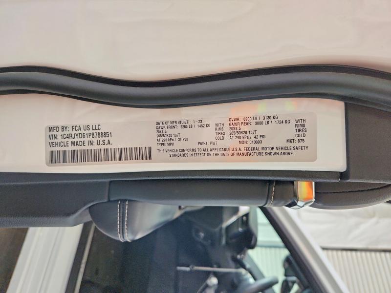 Продаж на аукціоні авто 2023 Jeep Grand Cherokee, vin: 1C4RJYD61P8788851, номер лоту: 48266946
