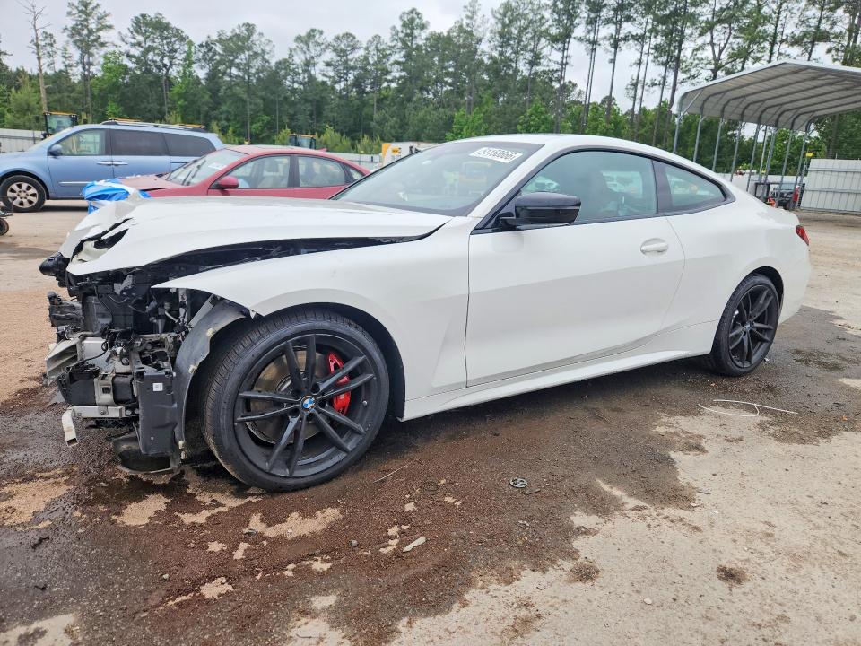 2022 Bmw 430xi მანქანა იყიდება აუქციონზე, vin: WBA73AP07NCJ80551, აუქციონის ნომერი: 51150666